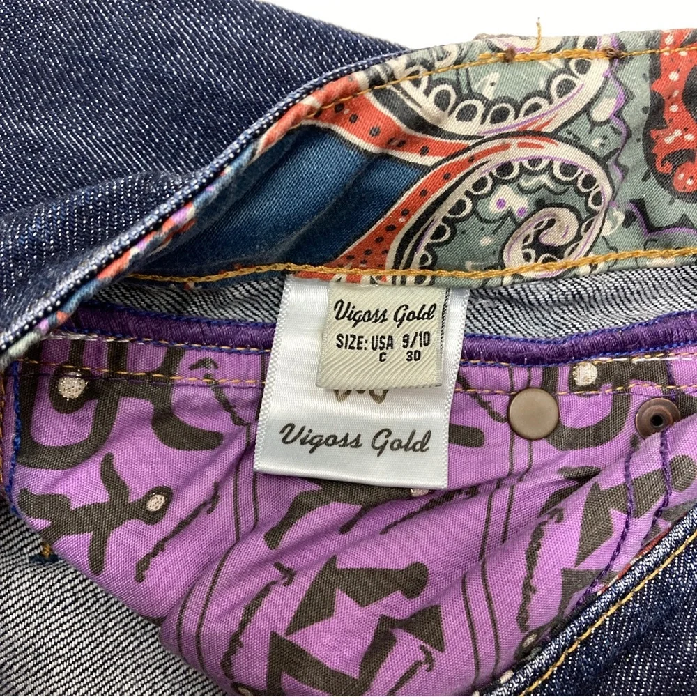 Vigoss Gold Straight Leg Jeans Womens Size 9/10